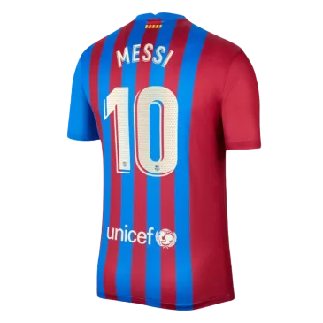 Barcelona Jersey Custom Home MESSI #10 Soccer Jersey 2021/22