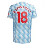 Manchester United Jersey Custom Away B.FERNANDES #18 Soccer Jersey 2021/22 - bestsoccerstore