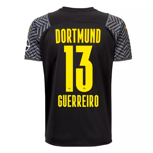 Borussia Dortmund Jersey Custom Away GUERREIRO #13 Soccer Jersey 2021/22 - bestsoccerstore