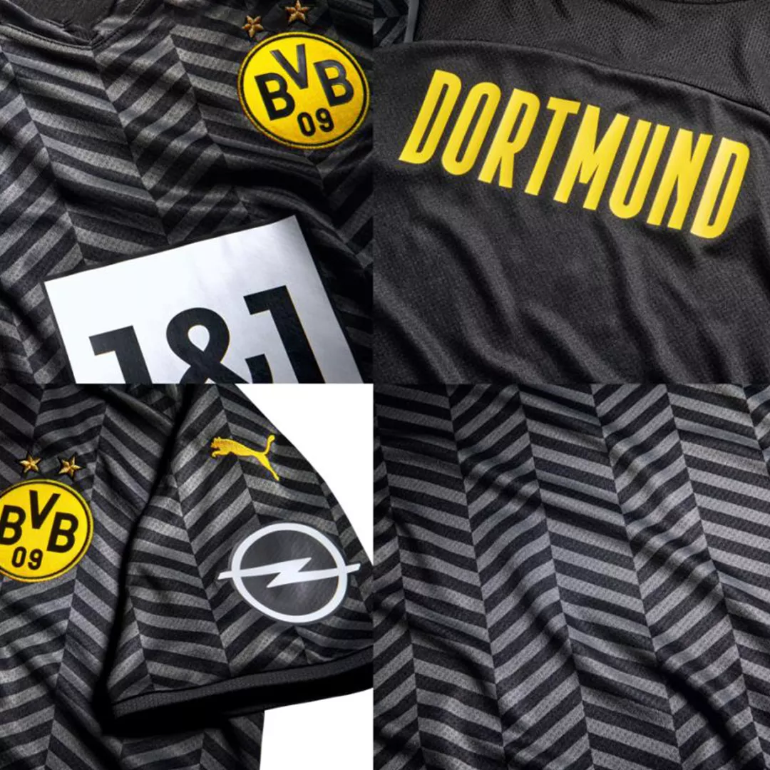 Borussia Dortmund Jersey Custom Away GUERREIRO #13 Soccer Jersey 2021/22 - bestsoccerstore