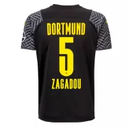 Borussia Dortmund Jersey Custom Away ZAGADOU #5 Soccer Jersey 2021/22 - bestsoccerstore