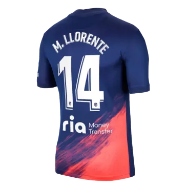 Atletico Madrid Jersey Custom Away M. LLORENTE #14 Soccer Jersey 2021/22