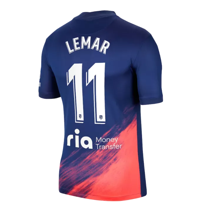 Atletico Madrid Jersey Custom Away LEMAR #11 Soccer Jersey 2021/22 - bestsoccerstore