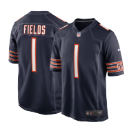 Chicago Bears Justin Fields #1 Nike Navy Vapor Limited Jersey