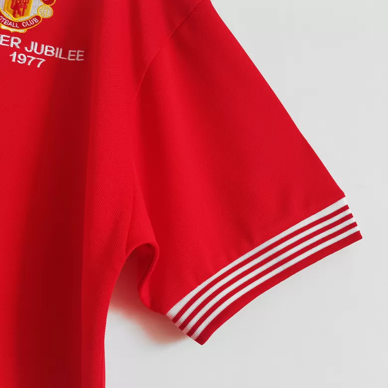 Manchester United Retro Jersey Home Soccer Shirt 1977 - bestsoccerstore