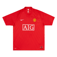 Manchester United Jersey Custom Home Soccer Jersey 2007/08