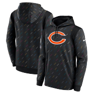 Chicago Bears Nike Charcoal 2021 NFL Crucial Catch Therma Pullover Hoodie