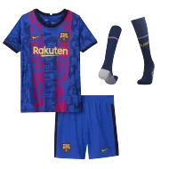 Barcelona Jersey Custom Third Away Soccer Jersey 2021/22 - bestsoccerstore