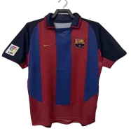 Barcelona Jersey Custom Home Soccer Jersey 2003/04 - bestsoccerstore