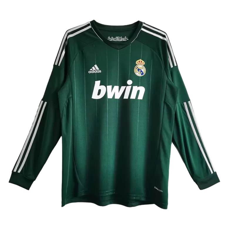 Real Madrid Retro Jersey Third Away Long Sleeve Soccer Shirt 2012/13 - bestsoccerstore