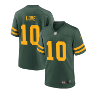 Green Bay Packers Jordan Love #10 Nike Green Game Jersey