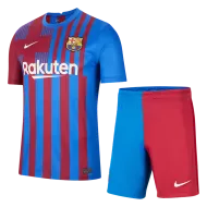 Barcelona Jersey Custom Home Soccer Jersey 2021/22 - bestsoccerstore