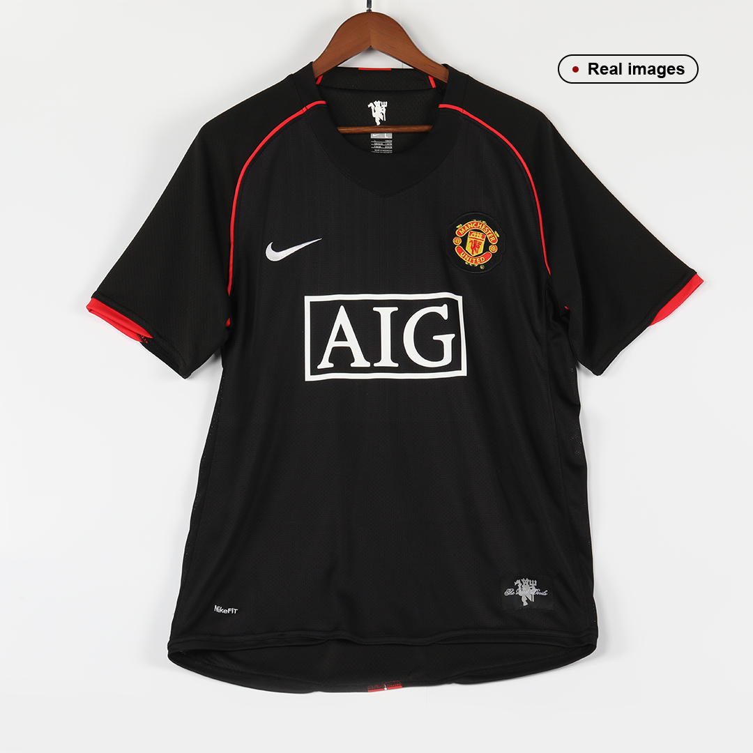 Manchester United Jersey Custom Away Soccer Jersey 2007/08 - bestsoccerstore
