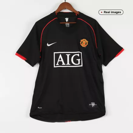 Manchester United Jersey Custom Away Soccer Jersey 2007/08 - bestsoccerstore