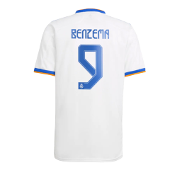 Real Madrid Jersey Custom Home BENZEMA #9 Soccer Jersey 2021/22