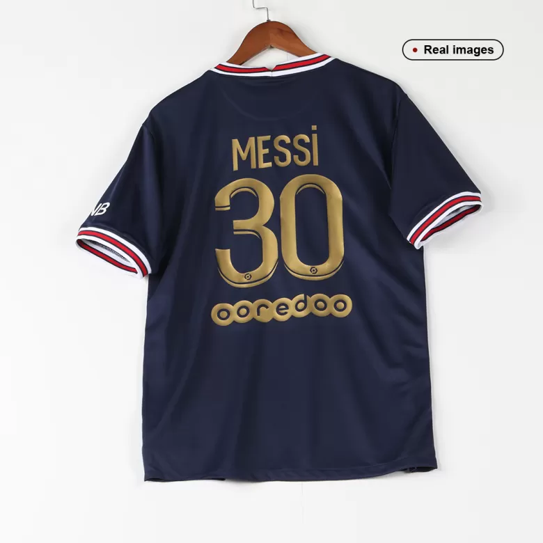 PSG Jersey Custom Home Messi #30 Ballon d'Or Special Gold Font Soccer Jersey  2021/22