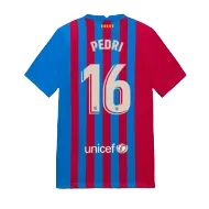 Barcelona Jersey Custom Home PEDRI #16 Soccer Jersey 2021/22 - bestsoccerstore