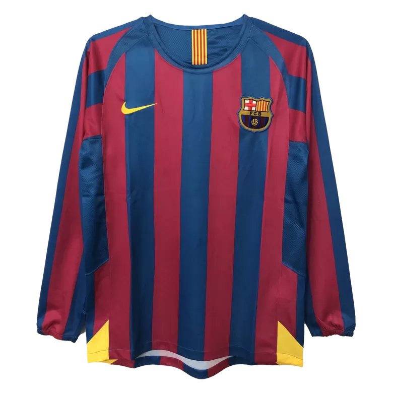 Barcelona Jersey Custom Home Soccer Jersey 2005/06 - bestsoccerstore