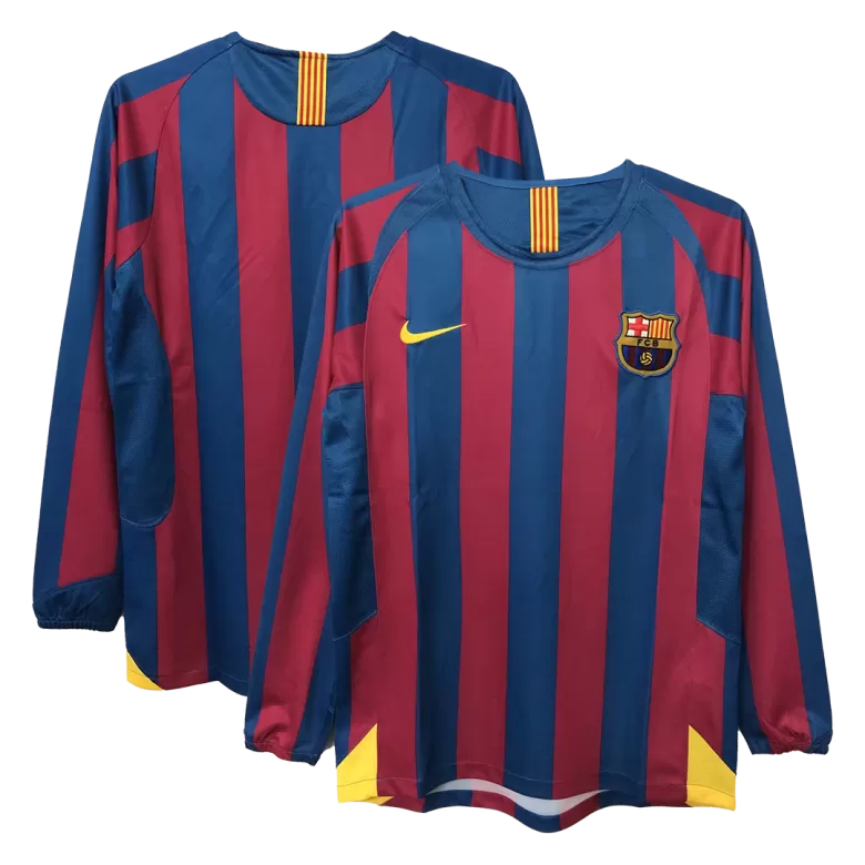 Barcelona Jersey Custom Home Soccer Jersey 2005/06 - bestsoccerstore