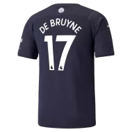 Manchester City Jersey Custom Third Away Kevin De Bruyne #17 Soccer Jersey 2021/22 - bestsoccerstore