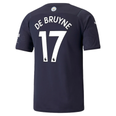 Manchester City Jersey Custom Third Away Kevin De Bruyne #17 Soccer Jersey 2021/22