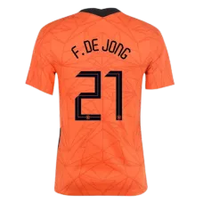 Netherlands Jersey Custom Home F. DE JONG #21 Soccer Jersey 2020 - bestsoccerstore