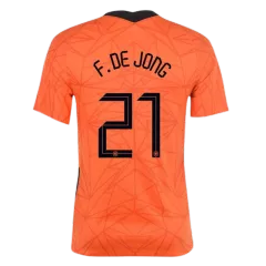 Netherlands Jersey Custom Home F. DE JONG #21 Soccer Jersey 2020 - bestsoccerstore