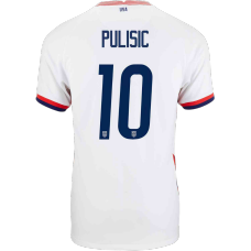 USA Jersey Custom Christian Pulisic #10 Soccer Jersey Home 2020