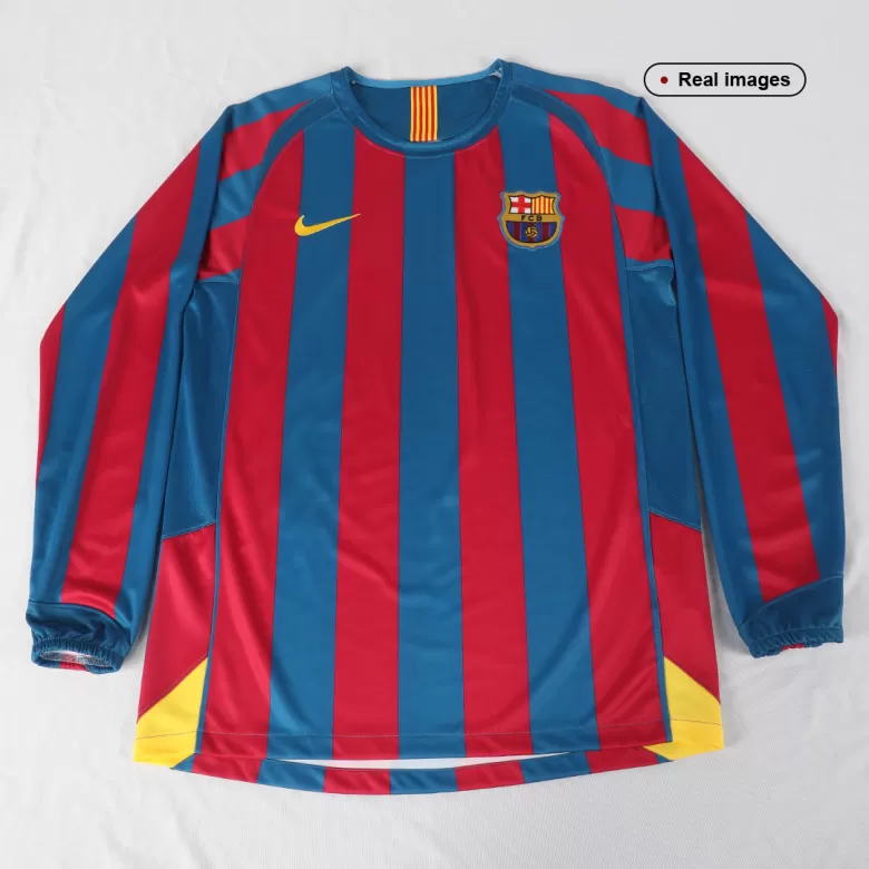 Barcelona Jersey Custom Home Soccer Jersey 2005/06 - bestsoccerstore