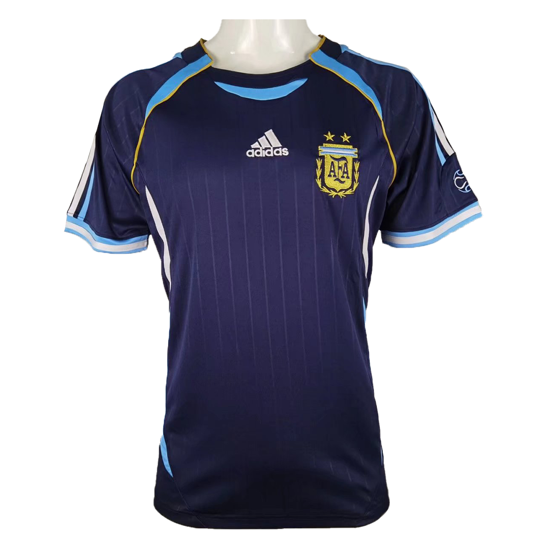 Argentina Jersey Custom Away Soccer Jersey 2006 - bestsoccerstore