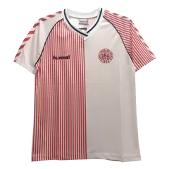Retro 1986 Denmark Away Soccer Jersey - bestsoccerstore
