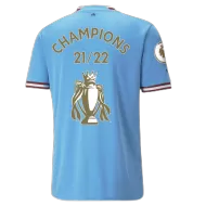 Manchester City Jersey ''CHAMPIONS 2021-22+CUP" Custom Soccer Jersey Home 2022/23 - bestsoccerstore