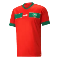 Morocco Home Soccer Jersey Custom World Cup Jersey 2022 - bestsoccerstore