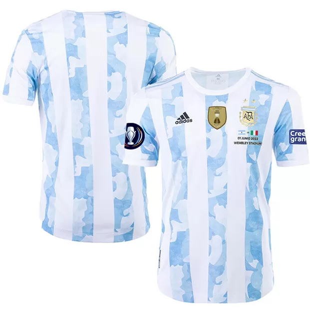 Buy ADIDAS Men White & Blue Argentina Stadium Home Football Jersey