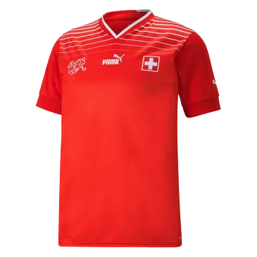 Switzerland Home Soccer Jersey Custom World Cup Jersey 2022 - bestsoccerstore