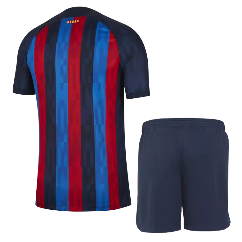 Kid's Barcelona Jersey Custom Home Soccer Soccer Kits 2022/23 - bestsoccerstore