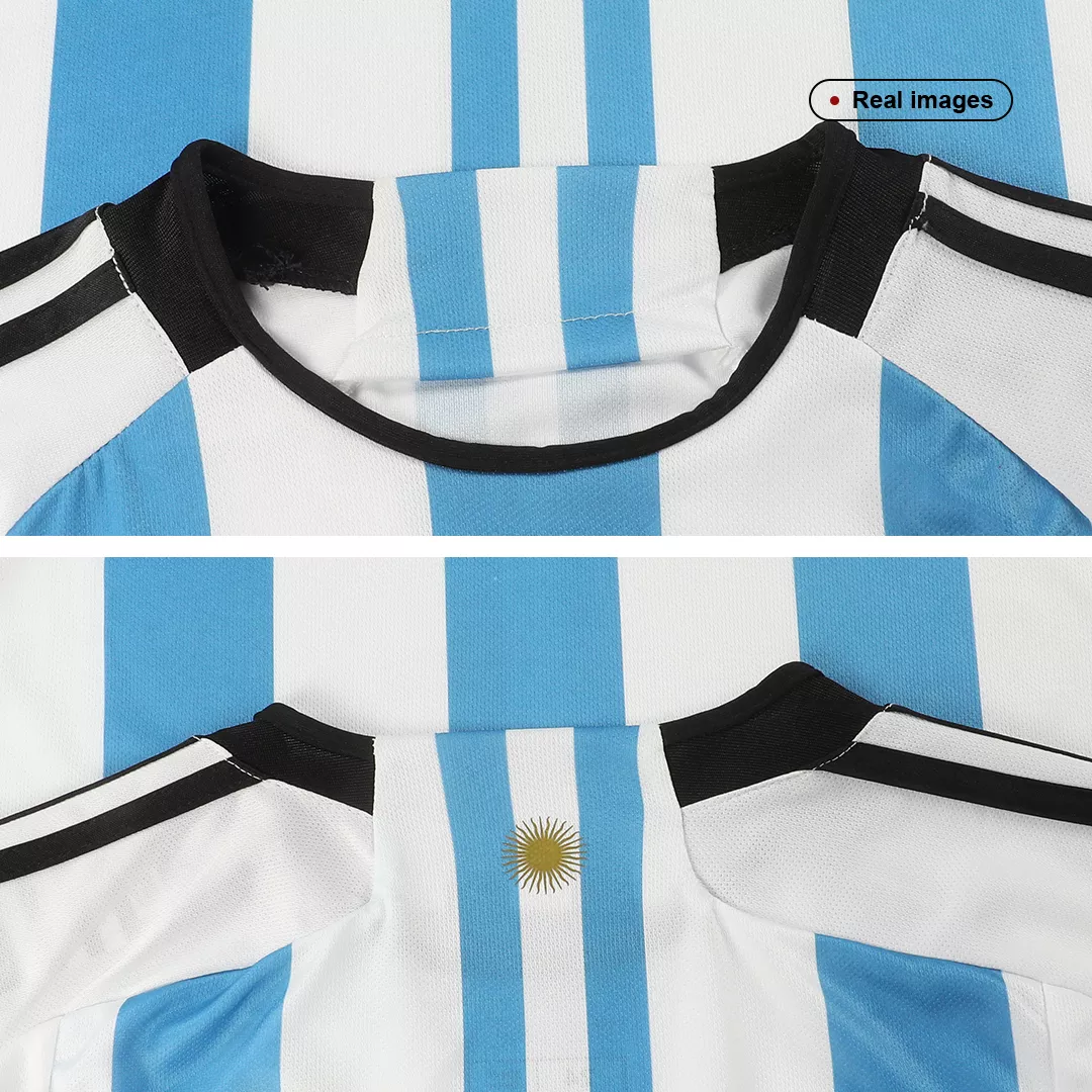 Argentina Home Soccer Jersey Custom World Cup Jersey 2022 - bestsoccerstore