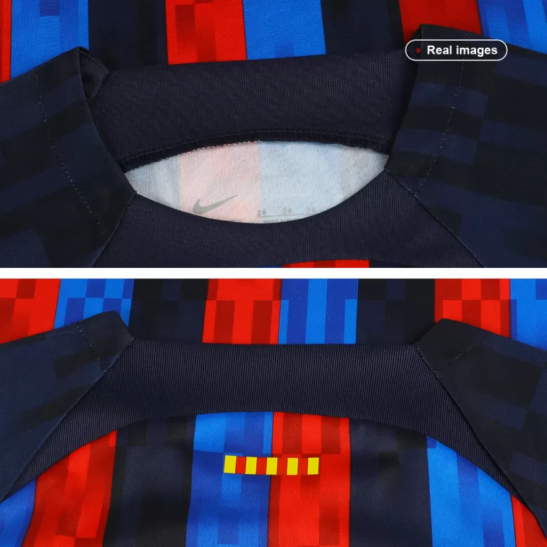 Kid's Barcelona Jersey Custom Home Soccer Soccer Kits 2022/23 - bestsoccerstore