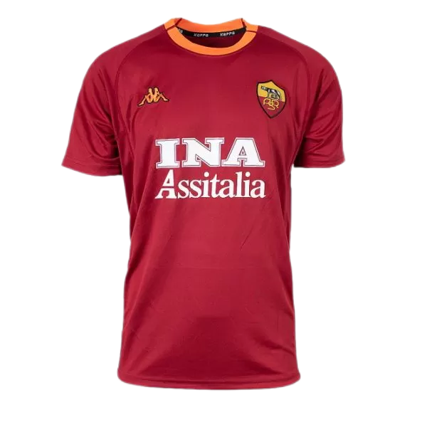 Roma Jersey Custom Home Soccer Jersey 2000/01 - bestsoccerstore