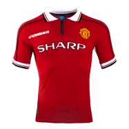 Manchester United Jersey Custom Home Soccer Jersey 98/00 - bestsoccerstore
