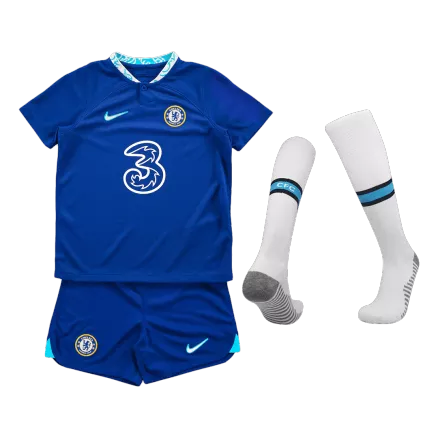 Kid's Chelsea Whole Kits Custom Home Soccer 2022/23 - bestsoccerstore