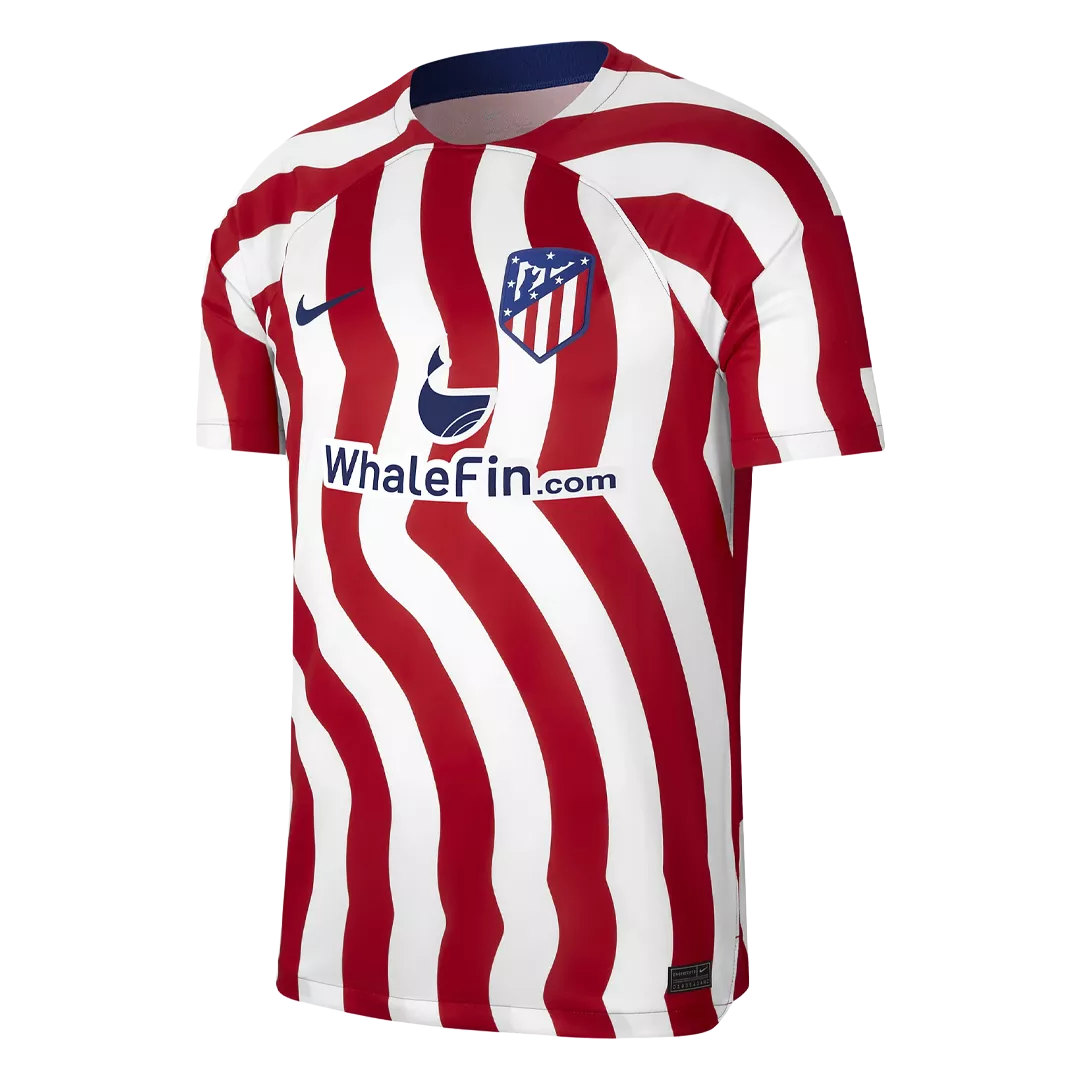 Atletico Madrid Jersey Custom Home Soccer Jersey 2022/23 - bestsoccerstore
