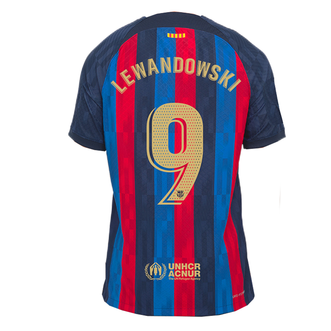 Barcelona Jersey Custom LEWANDOWSKI #9 Soccer Jersey Home 2022/23