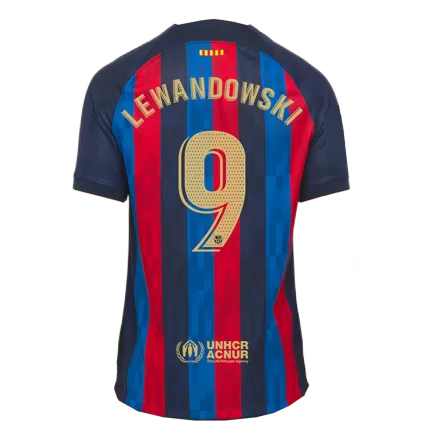 Barcelona Jersey Custom LEWANDOWSKI #9 Soccer Jersey Home 2022/23 - bestsoccerstore