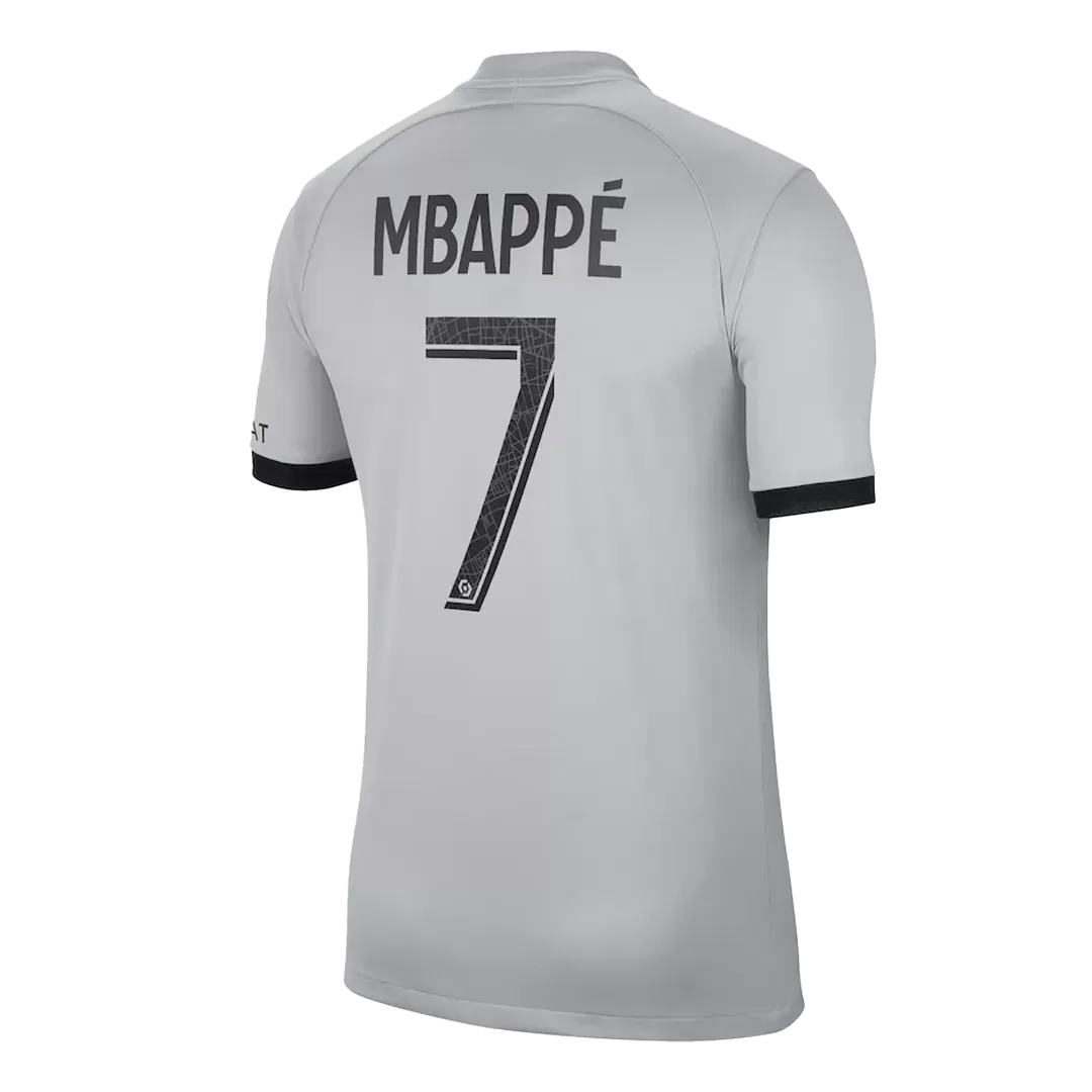 Psg Jersey Custom Mbappe 7 Soccer Jersey Away 22 23