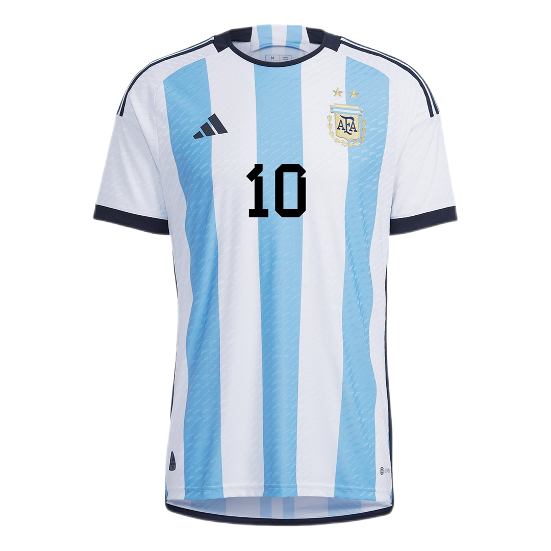 Authentic Argentina Soccer Jersey Messi #10 Home Shirt 2022 ...
