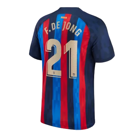 Barcelona Jersey Custom Home F. DE JONG #21 Soccer Jersey 2022/23 - bestsoccerstore