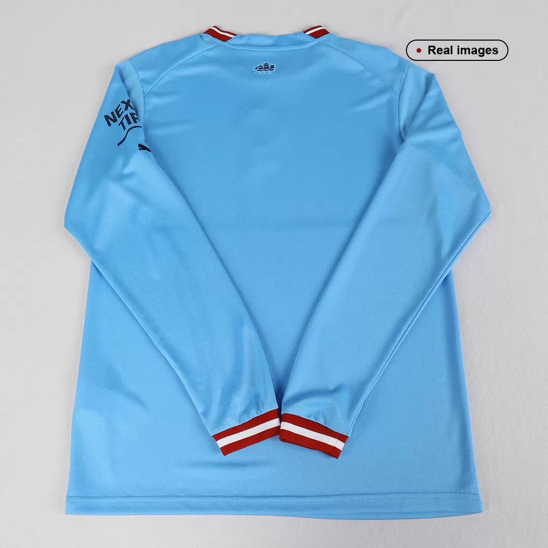 Manchester City Jersey Custom Home Soccer Jersey 2022/23 - bestsoccerstore