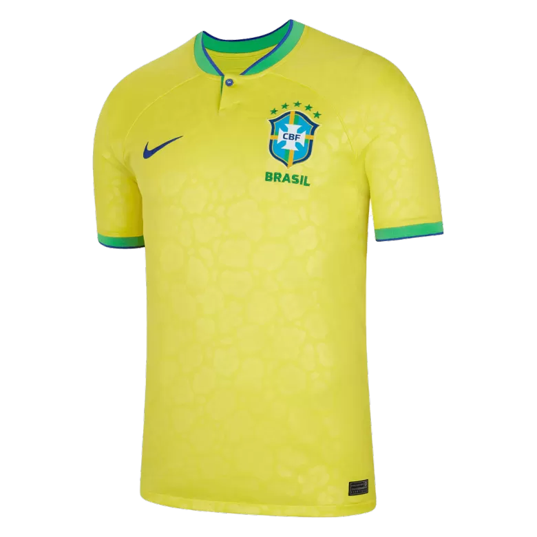 Brazil Jersey Custom Home Soccer Jersey 2022 - bestsoccerstore