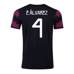 Mexico Jersey Custom Home E.ÁLVAREZ #4 Soccer Jersey 2021 - bestsoccerstore